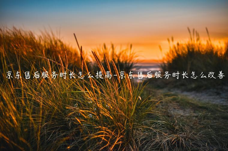 京東售后服務(wù)時(shí)長(zhǎng)怎么提高-京東售后服務(wù)時(shí)長(zhǎng)怎么改善